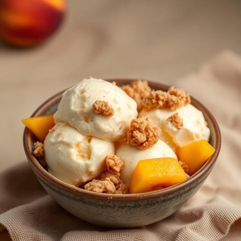 Peach Cobbler ice cream